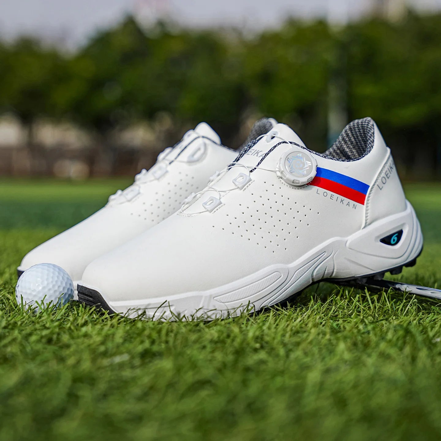 Men’s Golf Shoes: High-Quality, Non-Slip Sports Sneakers with Swivel Button for Maximum Comfort!