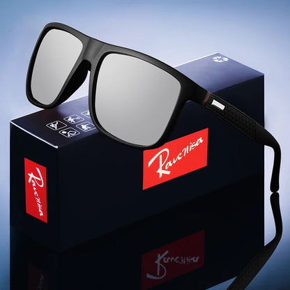 Luxury Square Polarized Cycling Sunglasses UV400 Male Vintage Eyewear Men Women Fashion Travel Driving Fishing Windproof Glasses