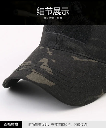 Men Camouflage Baseball Cap Camo Hat Camouflage Outdoor Sports Cap Camo Tactical Cap Hunting Fishing Hat for Men Women