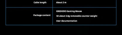 Logitech G502 HERO kabelgebundene Gaming-Maus für E-Sports, mechanische Maus mit RGB-Beleuchtung, Gewichtsanpassung und programmierbaren Battle-Royale-Makros