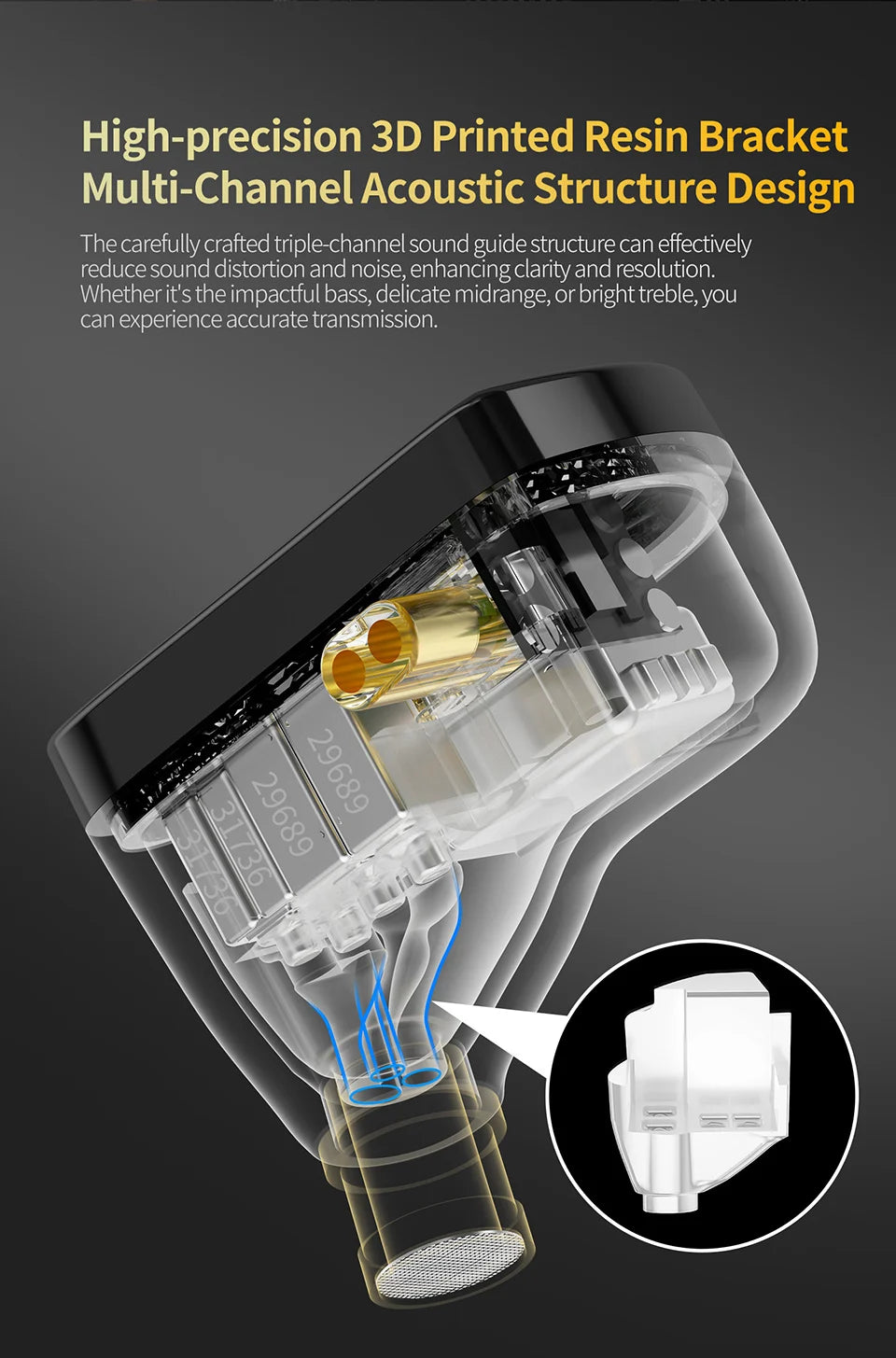 KZ AS16 PRO X HiFi In-Ear Monitor Earphones – 8 Balanced Armature Drivers Wired Headphones with Microphone