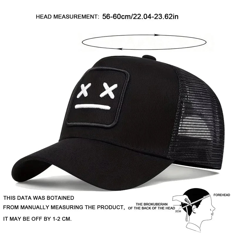 Șepci de baseball unisex XX cu broderie, reglabile, casual, pentru primăvară și vară, cu protecție solară