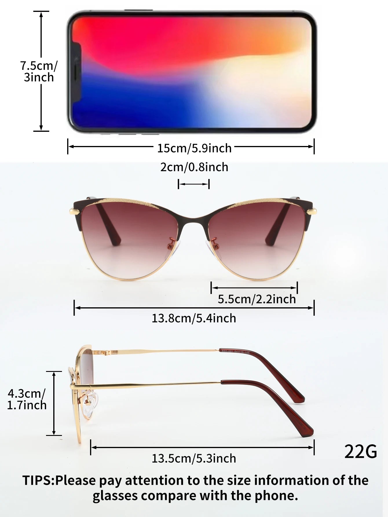 1Pc European and American Fashion Trend Cat Eye Sunglasses Women's Fashion Glasses Suitable for Seaside Vacation