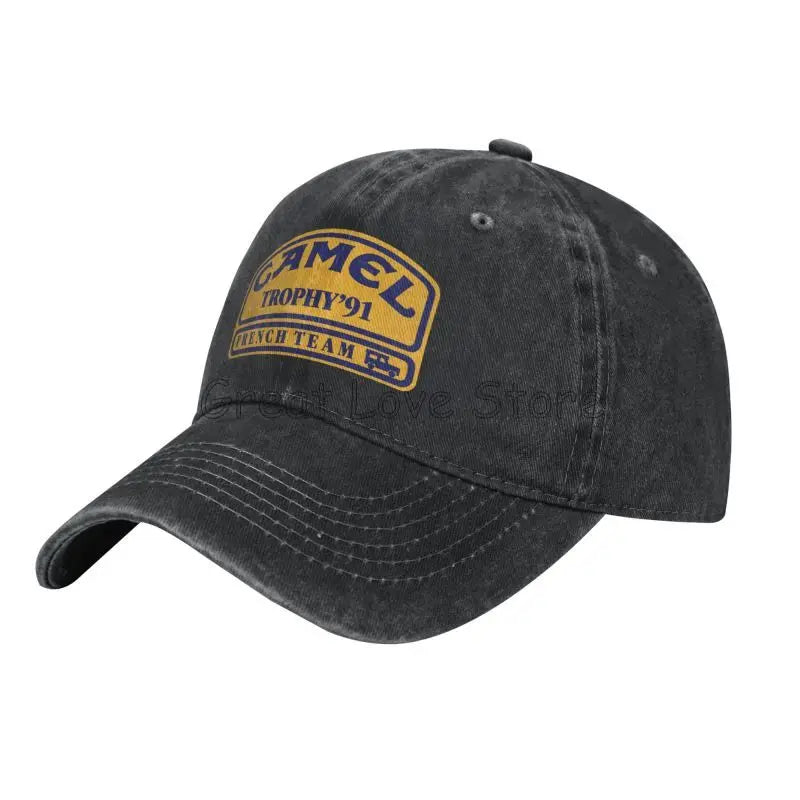 Camel Trophy 91 Cowboy Hat Retro Adjustable Washed Cotton Golf Hat Summer Vintage Sun Visors Baseball Caps