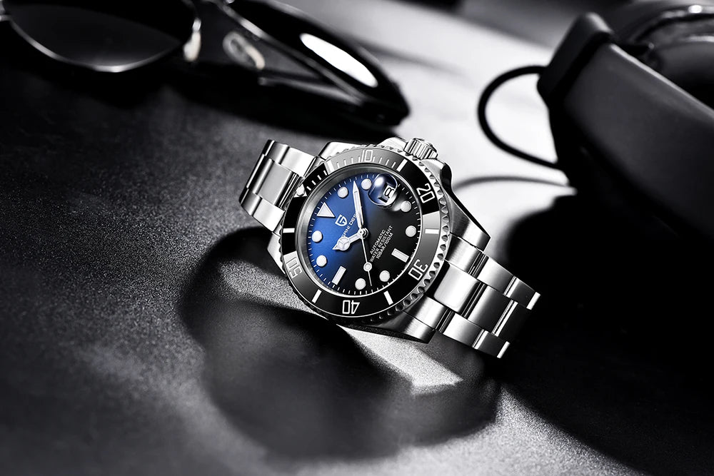 PAGANI DESIGN Men's Automatic Mechanical Watch PD1661 8215 Dive Stainless Steel Waterproof Clock Sapphire Reloj Hombre