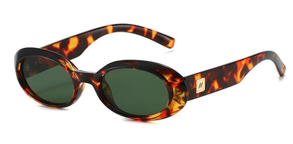 Classic Oval Sunglasses Women Men New Thick Frame Party Sunglasses Hip Hop Cool Luxury Designer Brand Eyeglasses UV400 Eyewear