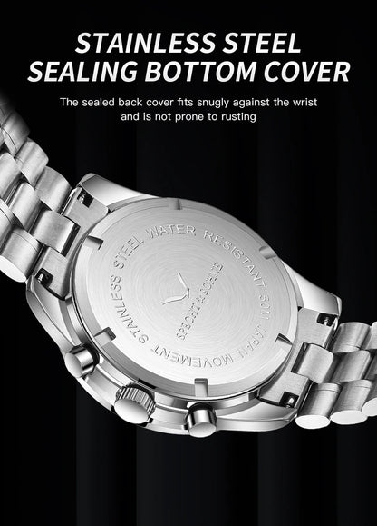 New 007 Specht&Sohne Sports Watches For Men Top Brand Luxury Steel Wrist Watch Fashion Japan VK68 Chronograph Relogio Masculino