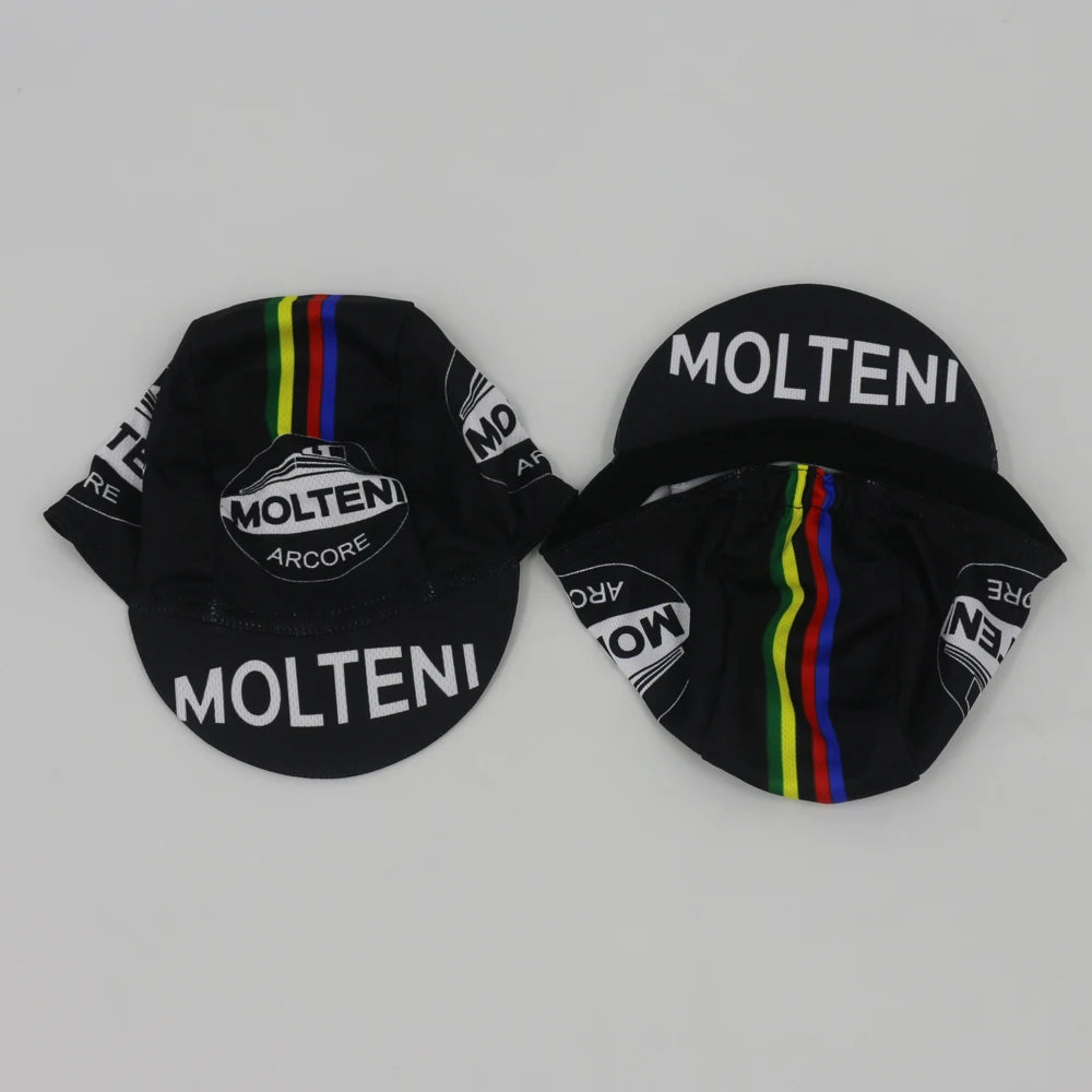 Retro cyklistická čepice Team Molteni – prodyšná ochrana před sluncem, outdoorová sportovní čepice, unisex