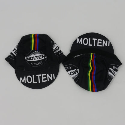 Retro cyklistická čepice Team Molteni – prodyšná ochrana před sluncem, outdoorová sportovní čepice, unisex