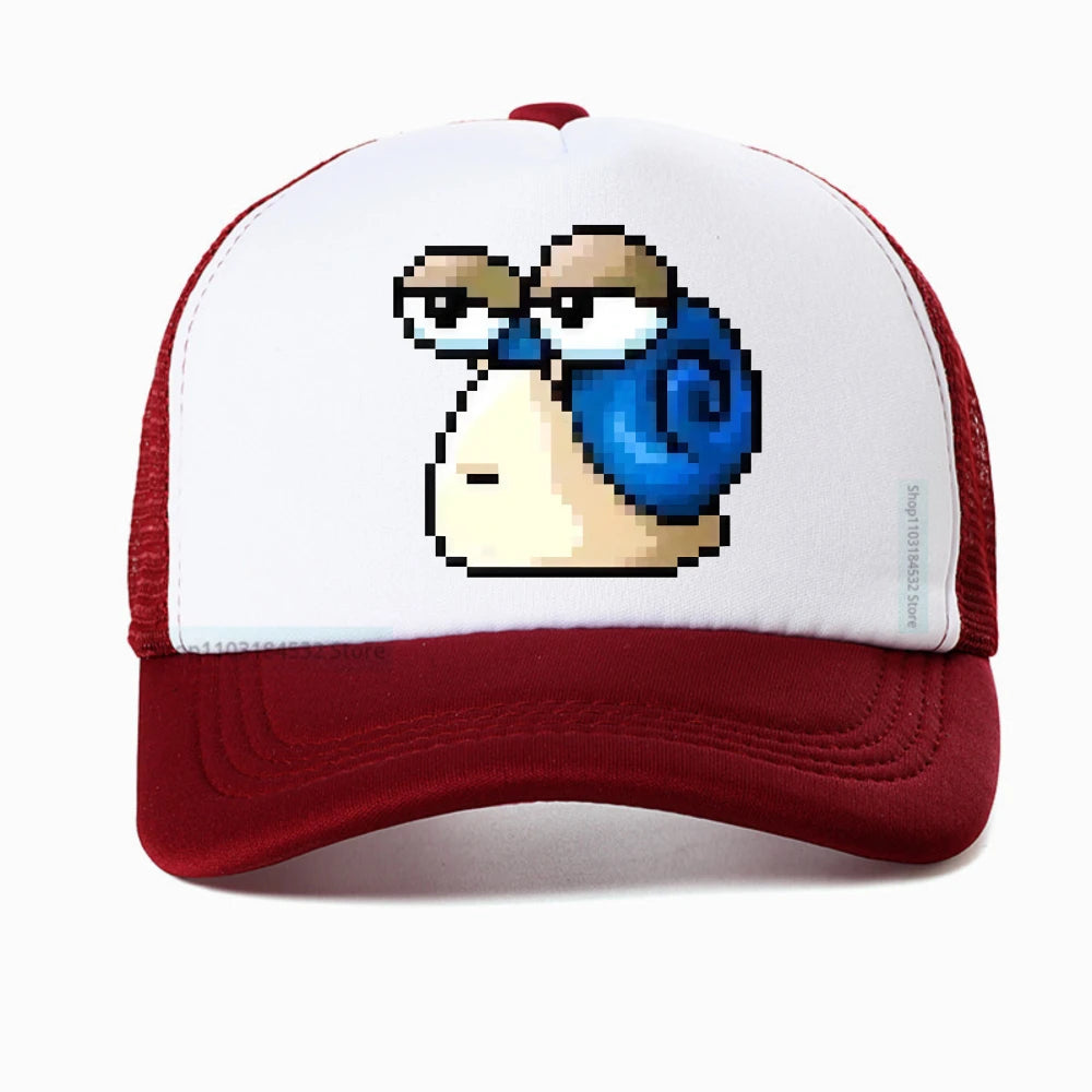 Harajuku MapleStory Kawaii grappige bedrukte baseballpet voor heren, Koreaanse stijl, populair bij gameliefhebbers, otaku en hipsters, personaliseerbare pet