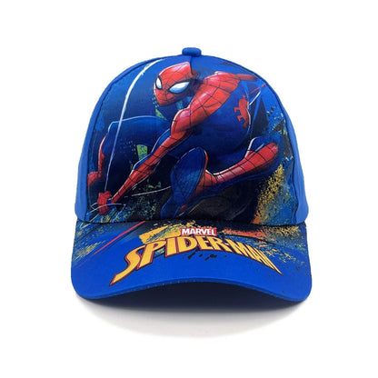 Marvel Spider-Man Anime Figure Baseball Cap Kid’s Cartoon Peaked Cap Cotton Polyester Headwear Four Seasons Sun Protection Gifts