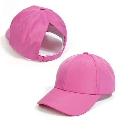 Fashion High Ponytail Kids Boy Hat Sun Hats Baseball Caps Solid Color Travel Caps Sun-proof Wide Brimmed Peaked Caps Hat