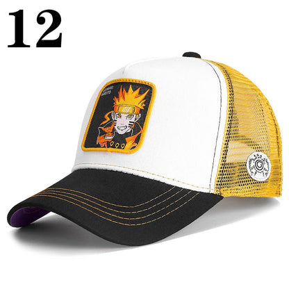 Dragon Ball Anime Character Printed Baseball Cap For Men And Women Hip Hop Hat Truck Driver Mesh Hat Summer Outdoor Sunshade