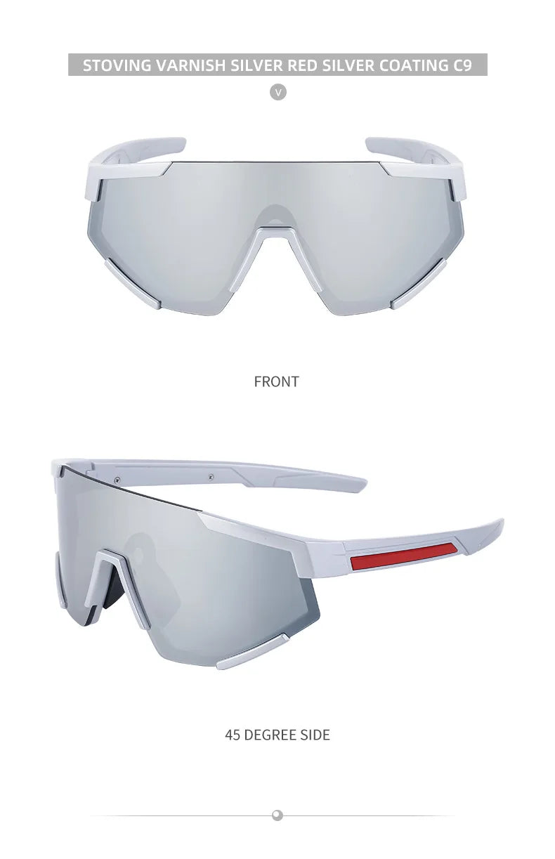 Sports Once-piece Shield Sunglasses Women Men 2026 Luxury Brand Designer Outdoor Cycling Steampunk Sun Glasses For Male Eyewear