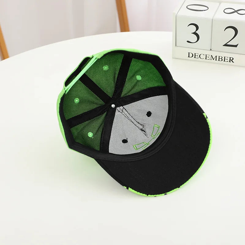 Gra cyberpunkowa Totem Nieśmiertelnego Kapelusza Cosplay Unisex Czapka z daszkiem w stylu pikselowym Akcesoria outdoorowe