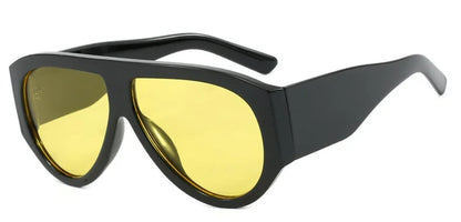 Luxury Pilot Oversized Sunglasses Women Brand Designer Big Frame Gradient Sun Glasses Fashion Goggle Shades Oculos De Sol