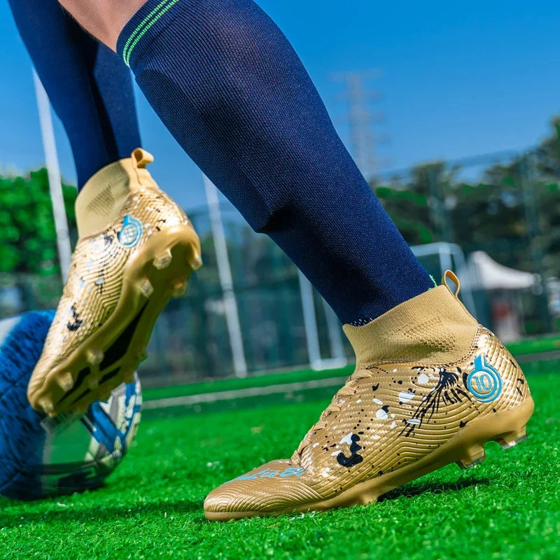 Chaussures de football anti-ald pour hommes, baskets de football respirantes, chaussures de football en plein air, basses, coordonnantes, TF, FG