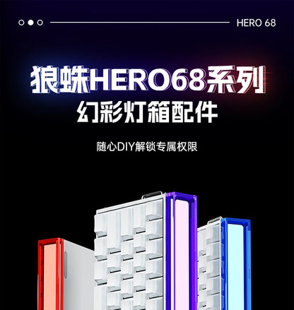 Nuevo AULA HERO 68HE/ULTRA Kits sticker: teclado gaming con interruptores magnéticos y accesorios para teclado mecánico personalizado con cable para e-sport