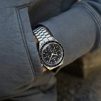 New PAGANI DESIGN Moon Men Watch Retro Luxury Quartz Watches For Men Stainless steel Sport waterproof Chronograph Man+With BOX
