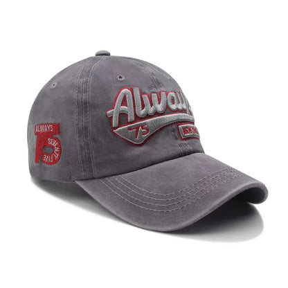 Washed cotton mesh breathable baseball cap made old light board caps men and women tide spring and summer hat women