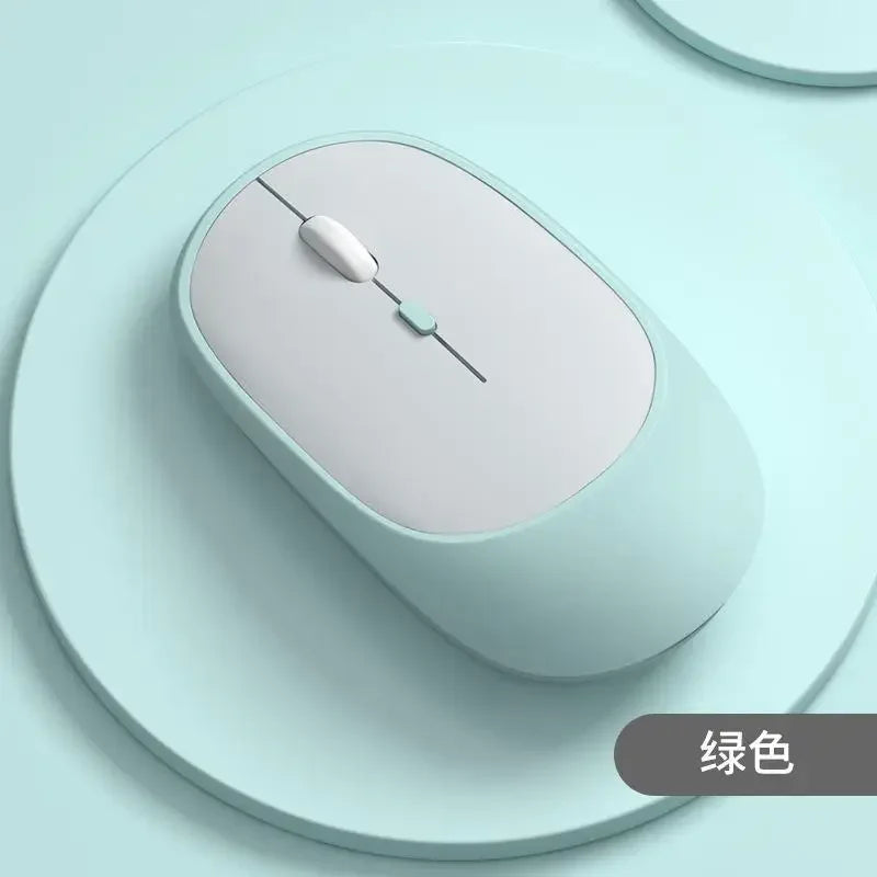 Bezdrátová myš Lenovo USB dobíjecí ergonomická s nastavitelným DPI, tichá kancelářská optická myš 2.4G Bluetooth pro hraní i kancelář