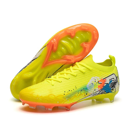 Nouvelles chaussures de football pour hommes, chaussures d'entraînement, chaussures de football à crampons longs, crampons de football ultralégers FG antidérapants pour l'extérieur, livraison directe
