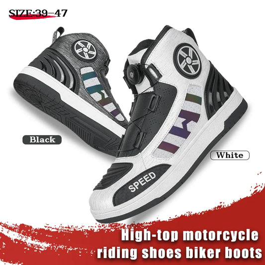 Professionele beschermende motorlaarzen voor alle seizoenen, ademend en antislip, heren outdoor offroad-rijschoenen