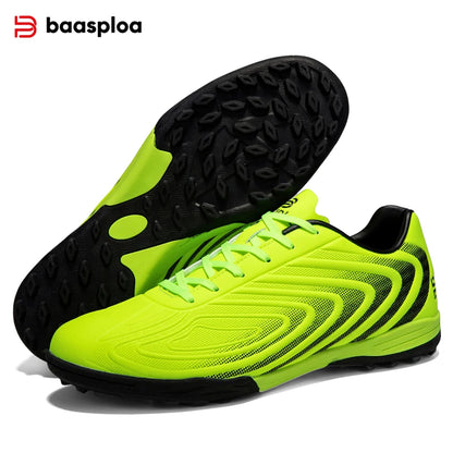Baasploa Men Football Shoes New Arrival Comfort Lightweight Turf Training Soccer Shoes Professional Male Soft Sneakers Non-Slip