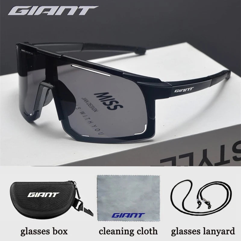 Giant Professional Grade Cycling Sunglasses - UV Protection, Anti-Glare, Impact Resistant, Outdoor Sports with case
