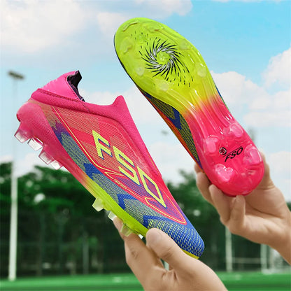 Chaussures de Football pour hommes, bottes de Football antidérapantes pour adultes, ultralégères, crampons d'intérieur, antidérapantes, Fg, gazon, Futsal, confortables, nouvelle collection