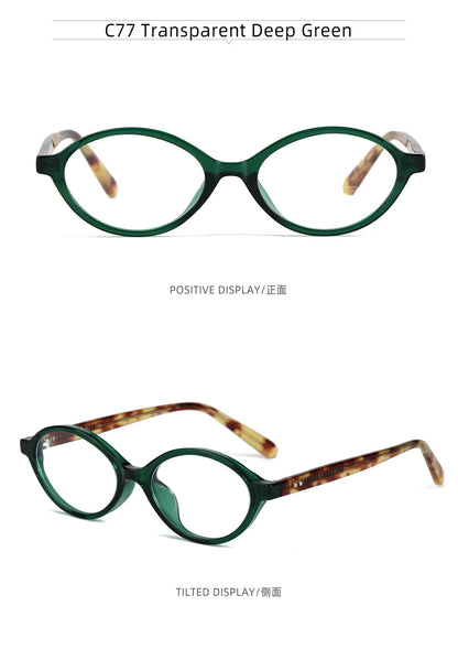 VICKY Simple Geometric Oval Small Frame Retro Design Women's Polarized Sunglasses UV Protection Customizable Prescription K9142