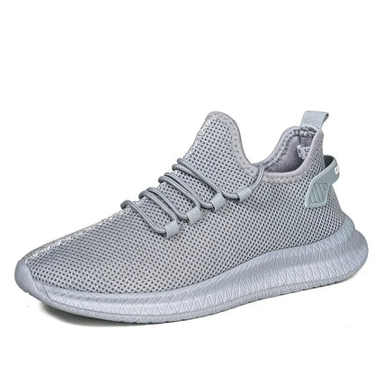 Adidași casual antiderapanti pentru bărbați, respirabili, pentru jogging, antrenament, drumeții, sport și alergare în aer liber, din tricot țesut, cu șireturi
