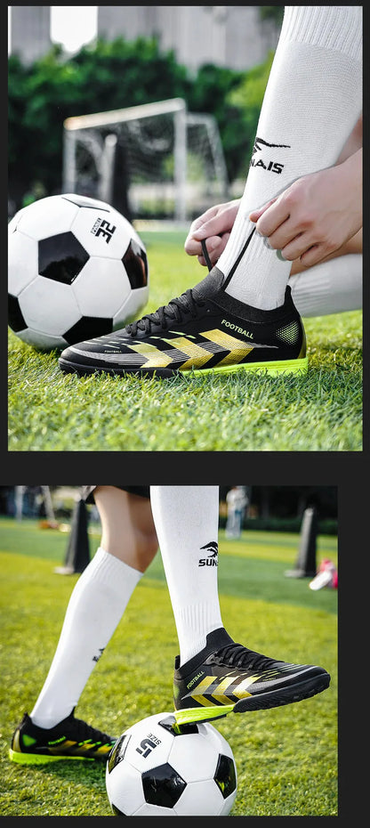 New Men Football Boots Professional Cleats Futsal Match Soccer Shoes Hot Sale TF/FG Unisex Ultralight Sneakers High-quality