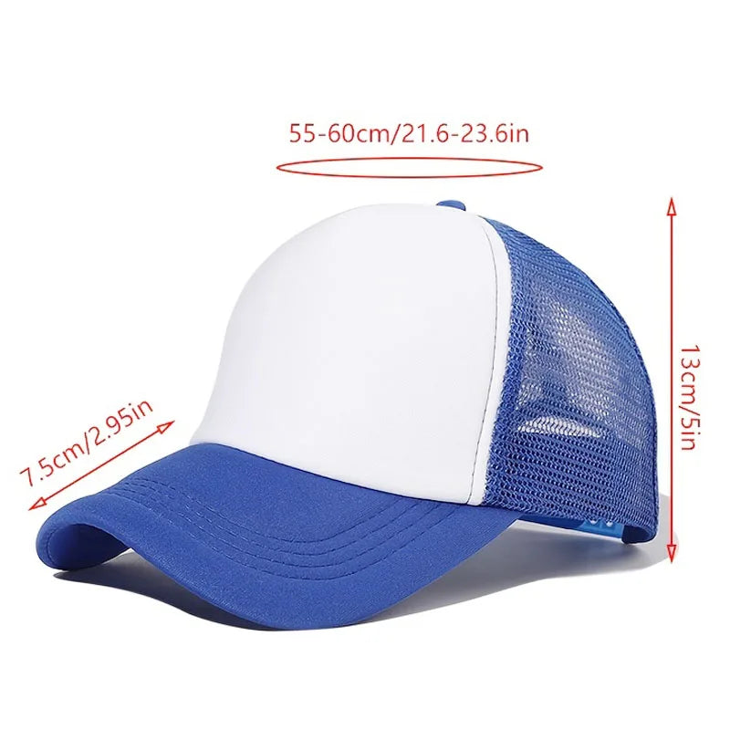 Fashion Cute SpongeBobs Print Baseball Cap Cartoon Men Women Summer Sun Mesh Hat Anime Adjustbale Sunshade Golf Cap Trucker Hat