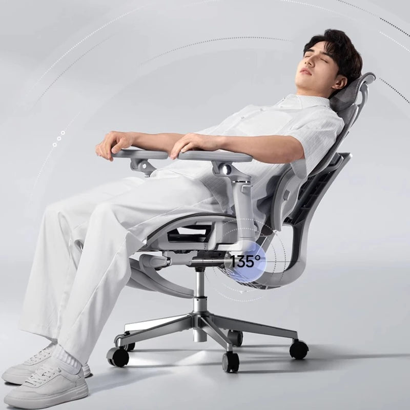 Silla de oficina de malla ergonómica ejecutiva para ordenador y gaming, mueble moderno giratorio con ruedas ajustable, silla gaming ergonómica