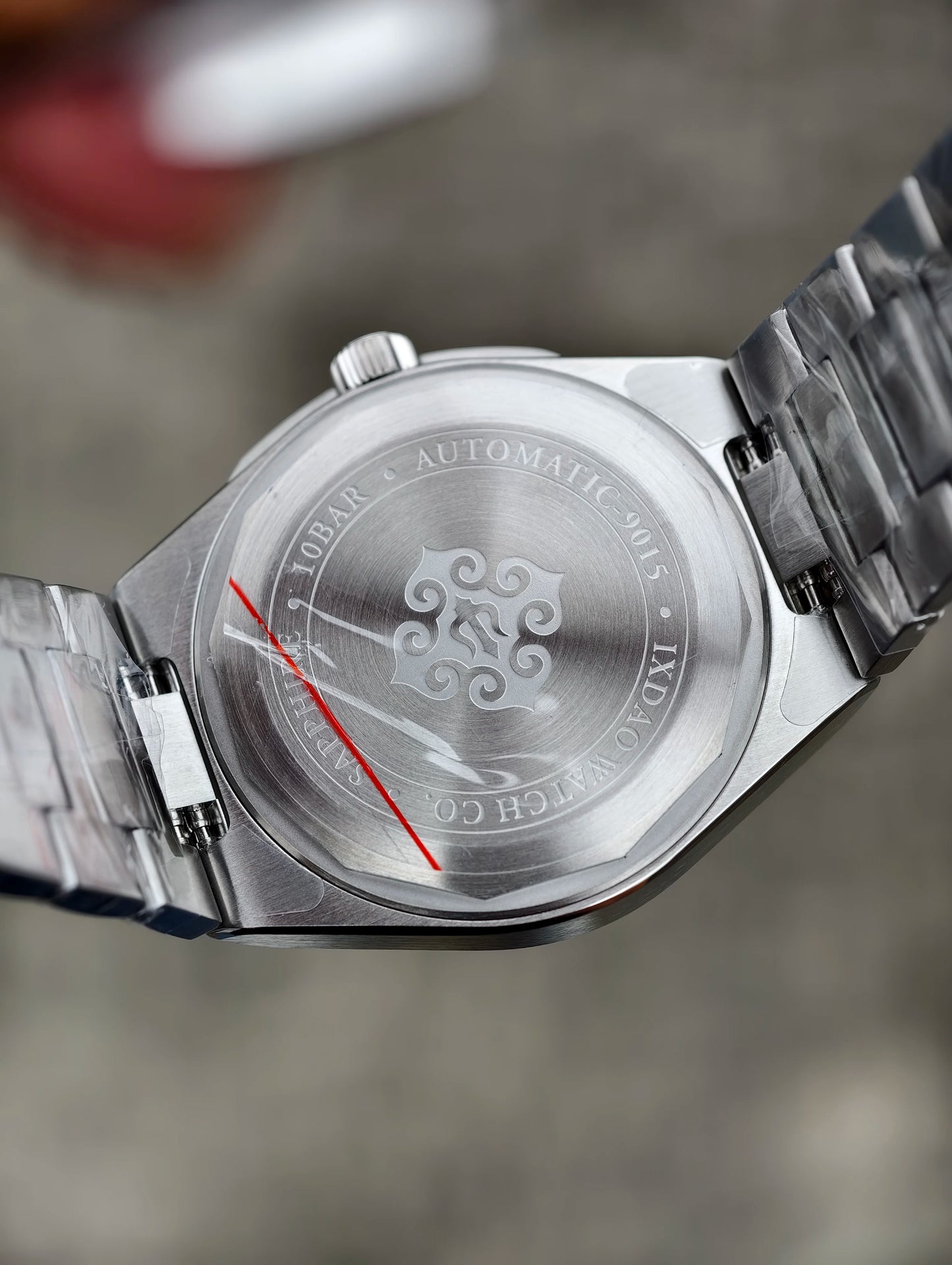 IX&DAO 2026 new Warrior 37mm men's automatic mechanical watch enamel plate Miyota 9015 sapphire stainless steel waterproof 10Bar
