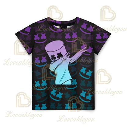 Battle Royale T-shirt Fortnite T-shirt Victory Cartoon Tops Teen Clothes Kids Hero Game Fortress Night 3D Boys Girls T-shirt