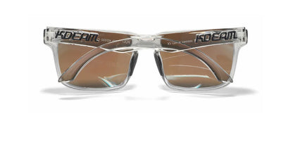 Kdeam 2026 High Quality Polarized Sunglasses for Men Transparent Gray Frame Fashion Unisex Outdoor Luxury Eyeglasses For Couple