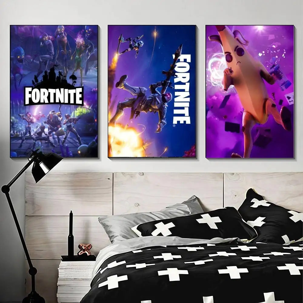 cool F-FORTNITE  high-definition poster sticker, sprucing up home and room walls, available in diverse styles.