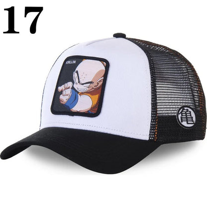 Dragon Ball Anime Character Printed Baseball Cap For Men And Women Hip Hop Hat Truck Driver Mesh Hat Summer Outdoor Sunshade