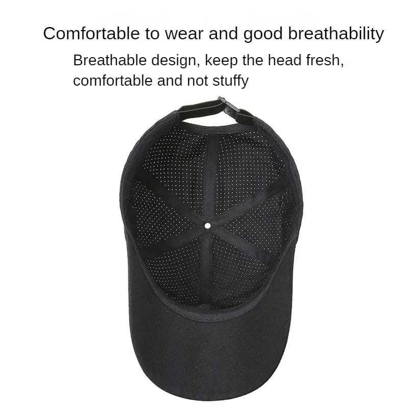 Summer Breathable Mesh Quick Drying Men Women's Baseball Cap Outdoor Sports Travel Fishing Climbing Cycling Runnning Hat