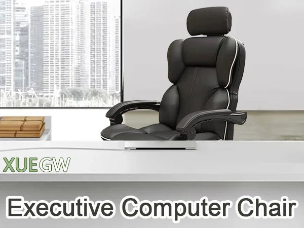 Ergonomic Office Chair High Back with Adjustable Lumbar Support, Reclining Desk Chair with Retractable Footrest, Comfortable Home Office Chair