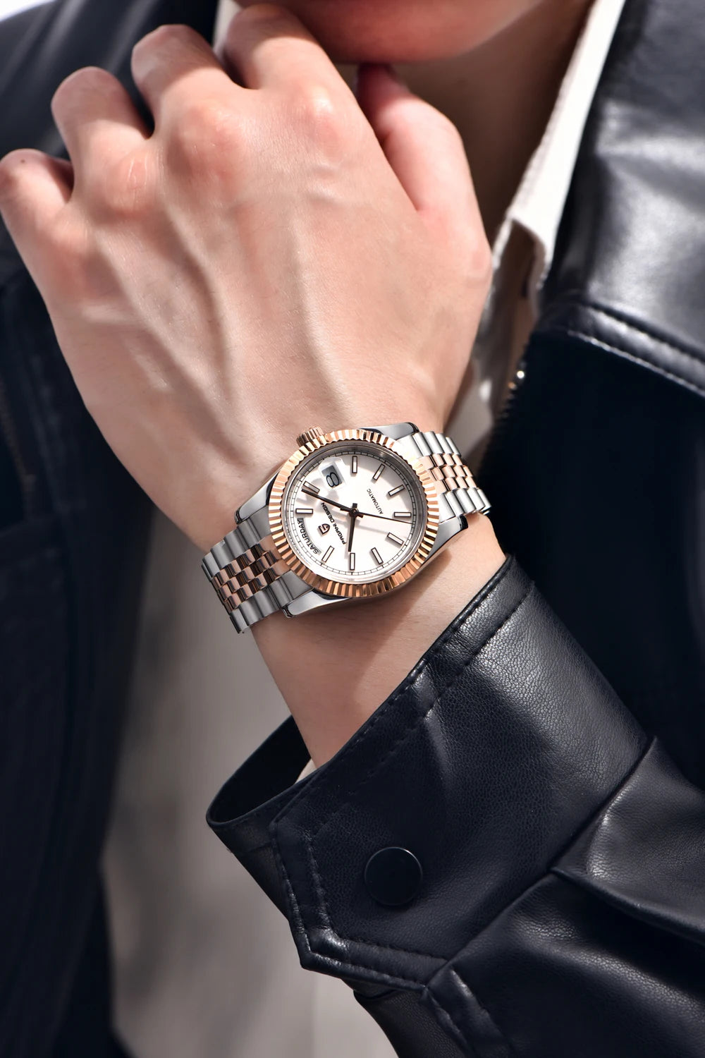 2026 New PAGANI DESIGN Enamel Dial DD36 Luxury Silver Gold Automatic Watch For Men AR Sapphire Crystal Mechanical Wristwatch Men