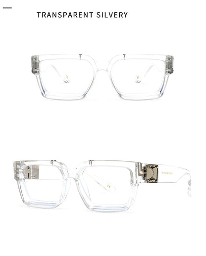 Cycling Brand Rectangle Sunglasses Men Women Luxury Shades Retro Square Sun Glasses Eyewear Trend Punk Eyeglasses For Male