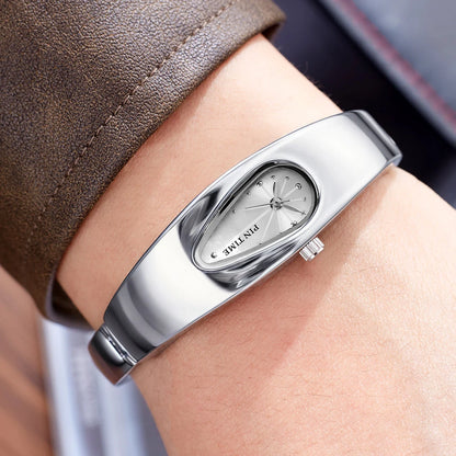 y2k watch shaped teardrop bracelet watch female couple light luxury senior sense of antique wind Gift Ladies' Quartz Wristwatch