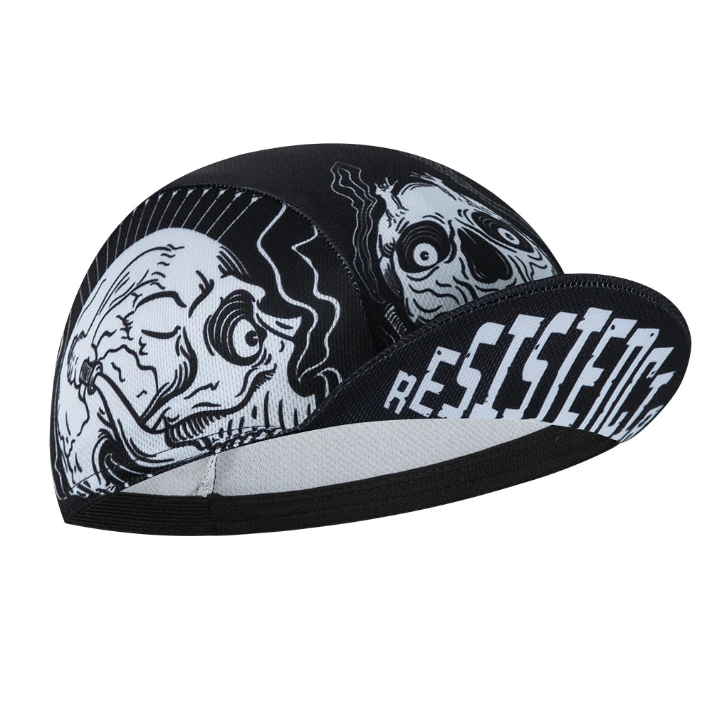 Skull Cycling Cap for Men Women Outdoor Sports Hat Summer Breathable Under Helmet Cycling Hat