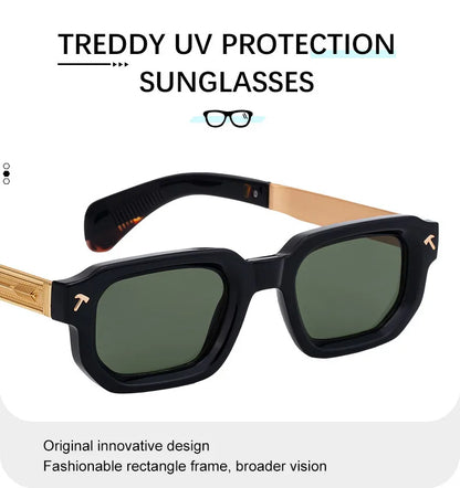 Polarized Square Punk Sunglasses Men 2026 Luxury Brand Classic Rectangle Sunglass UV400 Driving Eyewear Fashion Outdoor Shades