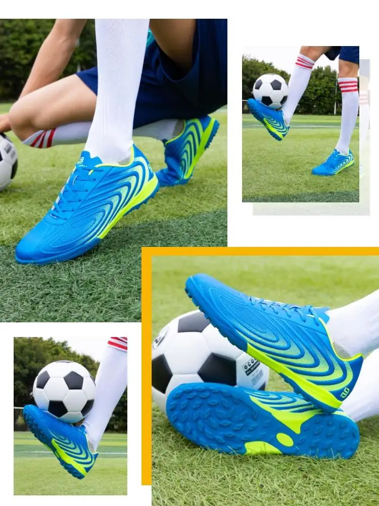 Baasploa Men Football Shoes New Arrival Comfort Lightweight Turf Training Soccer Shoes Professional Male Soft Sneakers Non-Slip