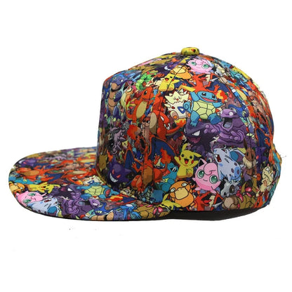 Pokemon Baseball Cap Pikachu Hat Pokemon Cosplay Hip Hop Cap for Girl Boy Children kids Anime Figures Toy Gift Cartoon Hat