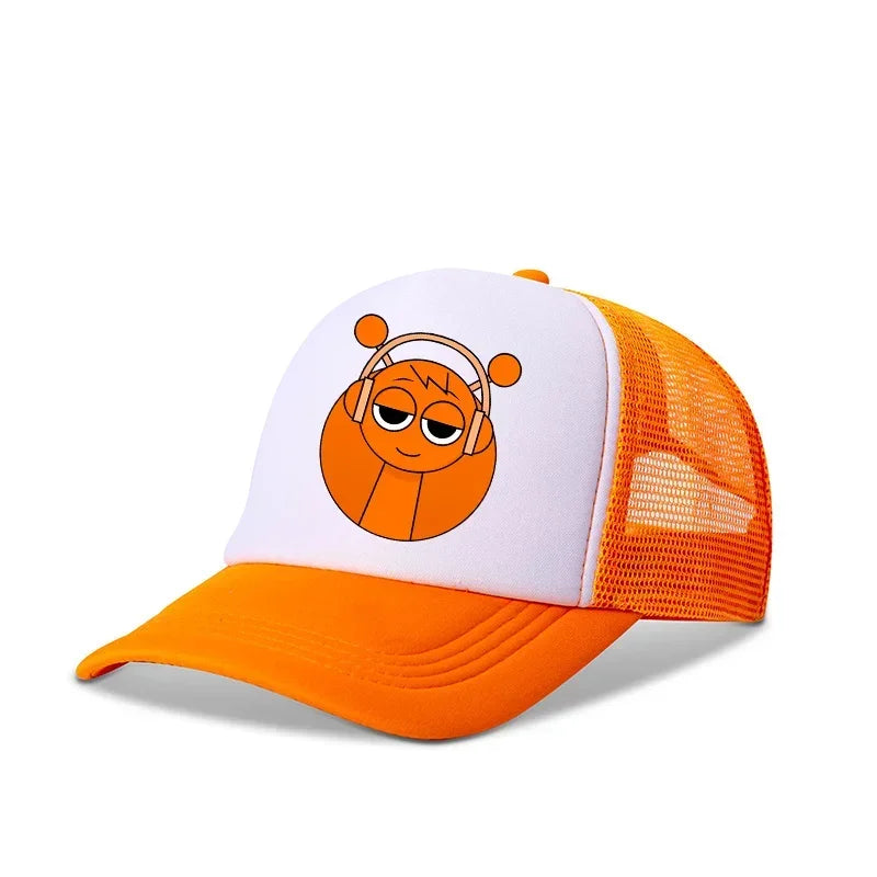 Sprunkis Baseball Caps Boys Casuals Hats Game Figure Printed Women Man Sports Sun Hat Adjustable Peaked Cap Bonnets Girls Gifts